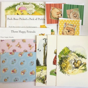 Kit de courrier postal, kit d'éphémères ourson, lot de scrapbooking, kit d'embellissement en papier vintage, fabrication de cartes, kit de journal indésirable, pack d'artisanat