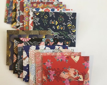 Japanese Pattern Envelopes: Asian Stationery Set of 16
