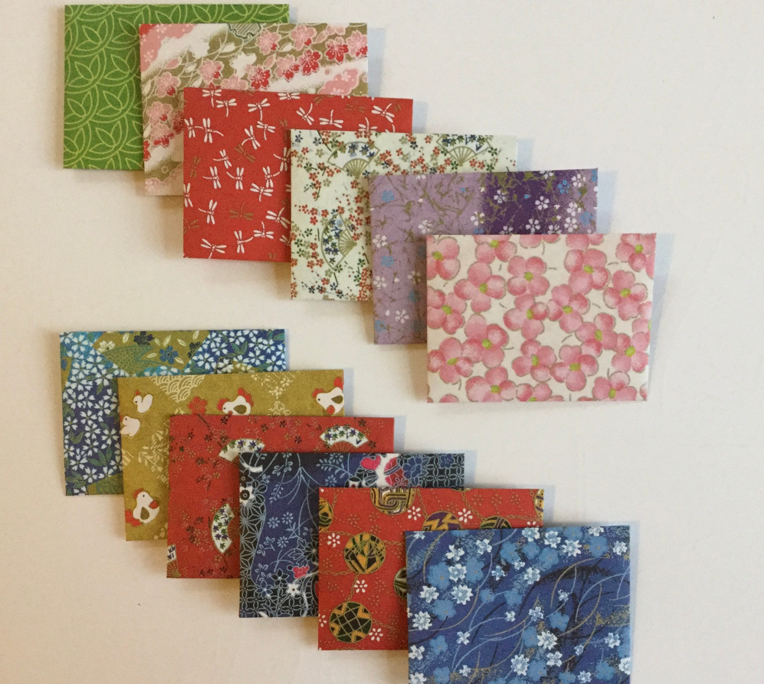 Japanese Envelopes Mini Cards Mini Envelopes Japanese Etsy Australia