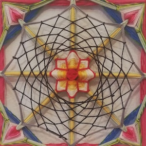 Mandala tejido - Ojo de Dios