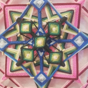 Mandala tejido  - Ojo de Dios