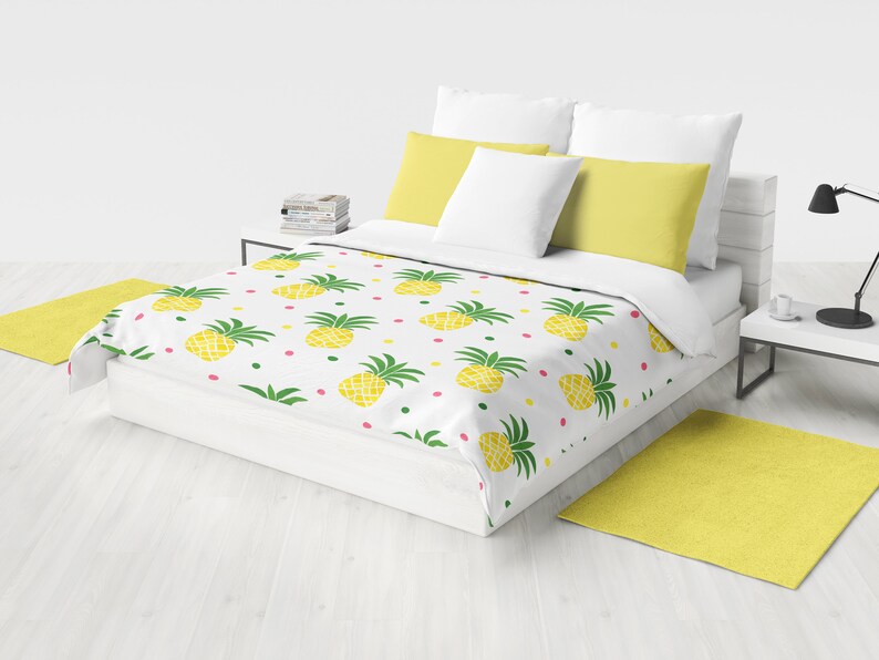 Pineapple Duvet Cover Pineapple Duvet Bedding Bedroom Etsy