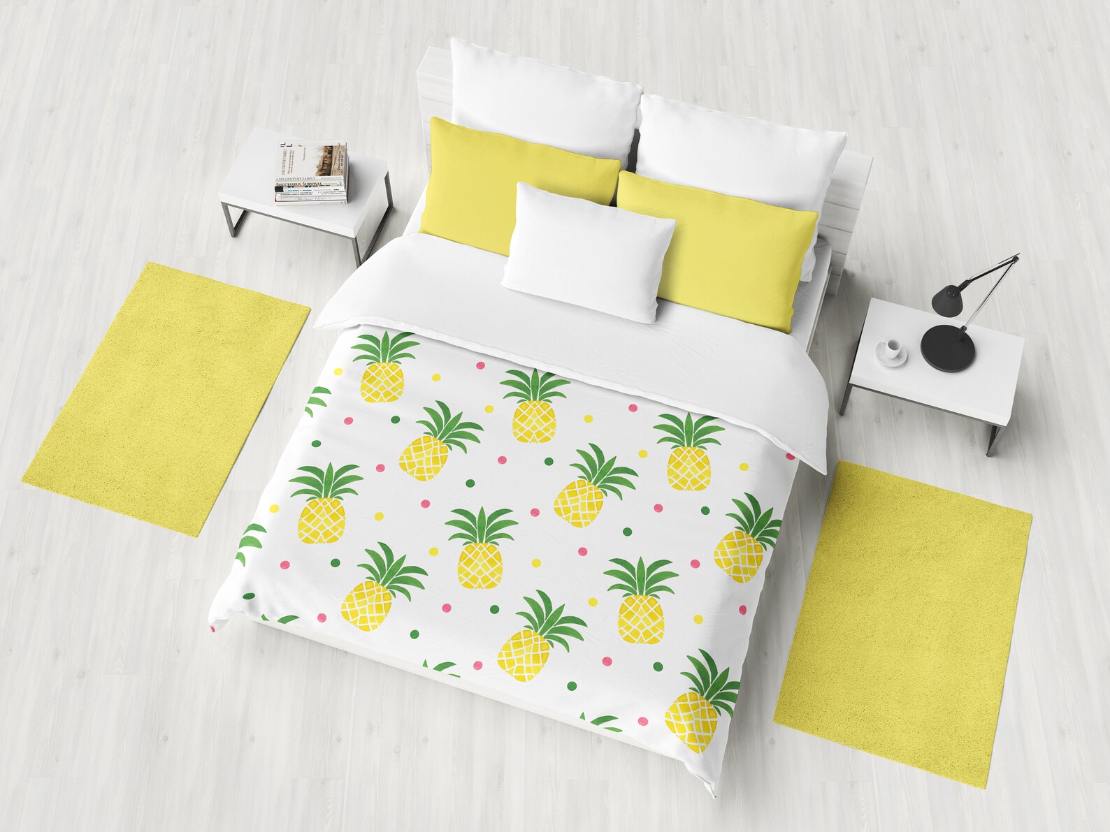 Pineapple Duvet Cover Pineapple Duvet Bedding Bedroom Etsy