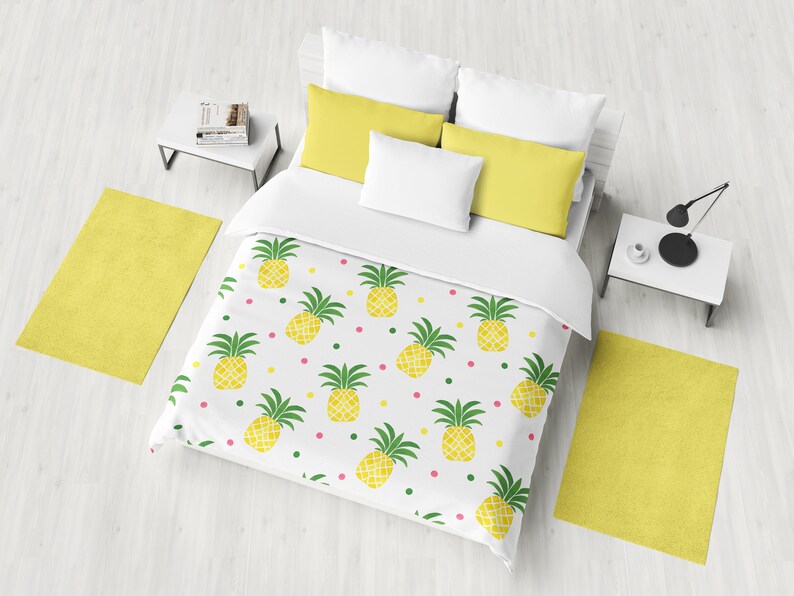 Pineapple Duvet Cover Pineapple Duvet Bedding Bedroom Etsy