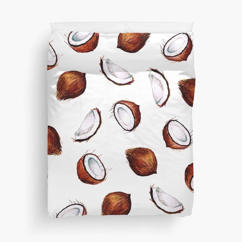 Coconut bedding set bedding white bedding duvet cover Etsy