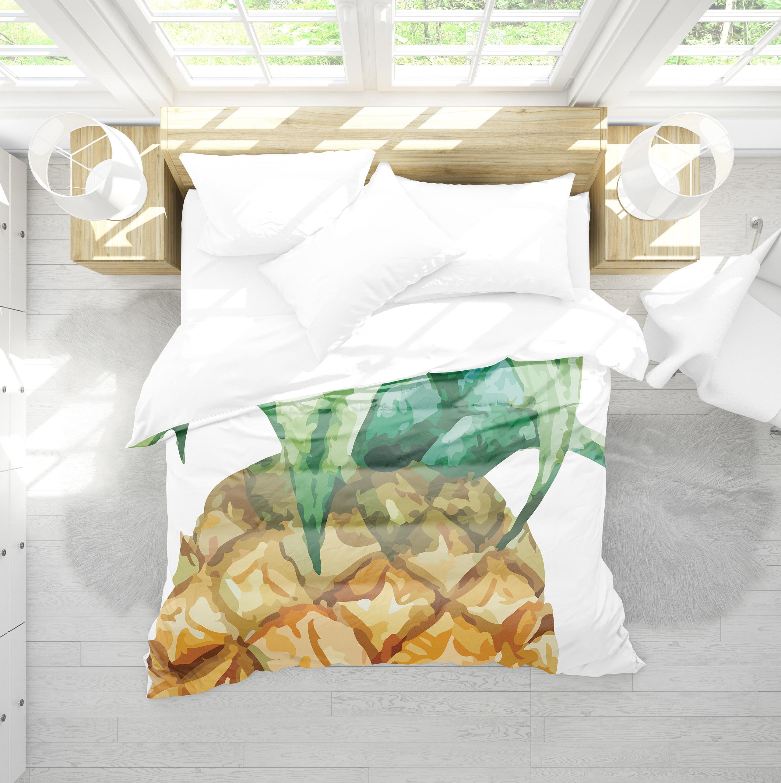 pineapple bedding