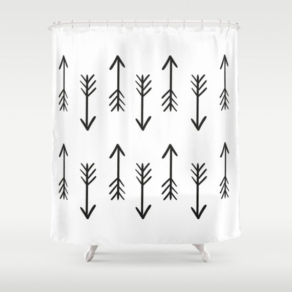 shower curtain arrow design