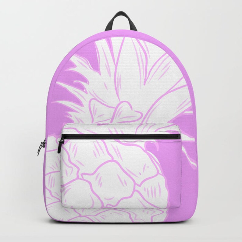 Pink Pineapple Backpack Pineapple bag Pink Tropical bag | Etsy