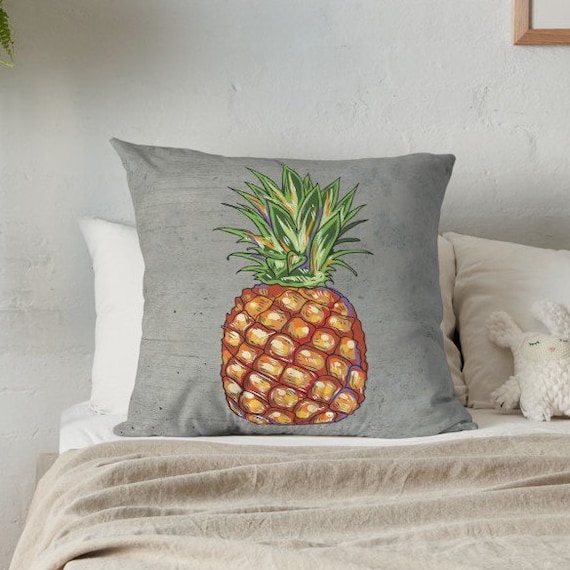 Pineapple Pillow Throw Pillow Pineapple Decorative Etsy