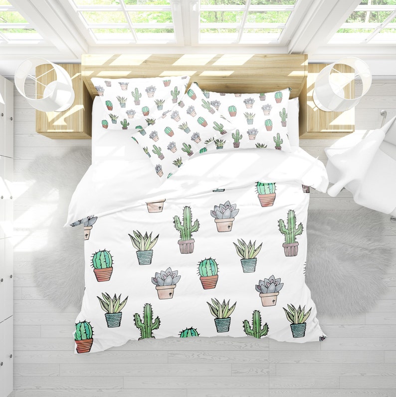 Cactus bedding set cactus cactus bedding succulent Etsy