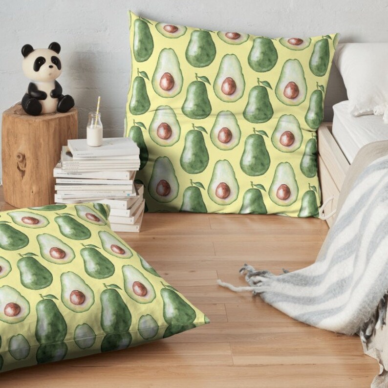Avocado throw pillow throw pillow decorative pillow Etsy