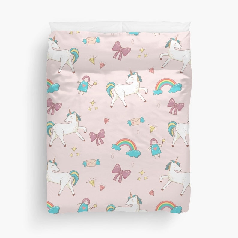 Literie de Licorne housse de couette Licorne arc en ciel ...