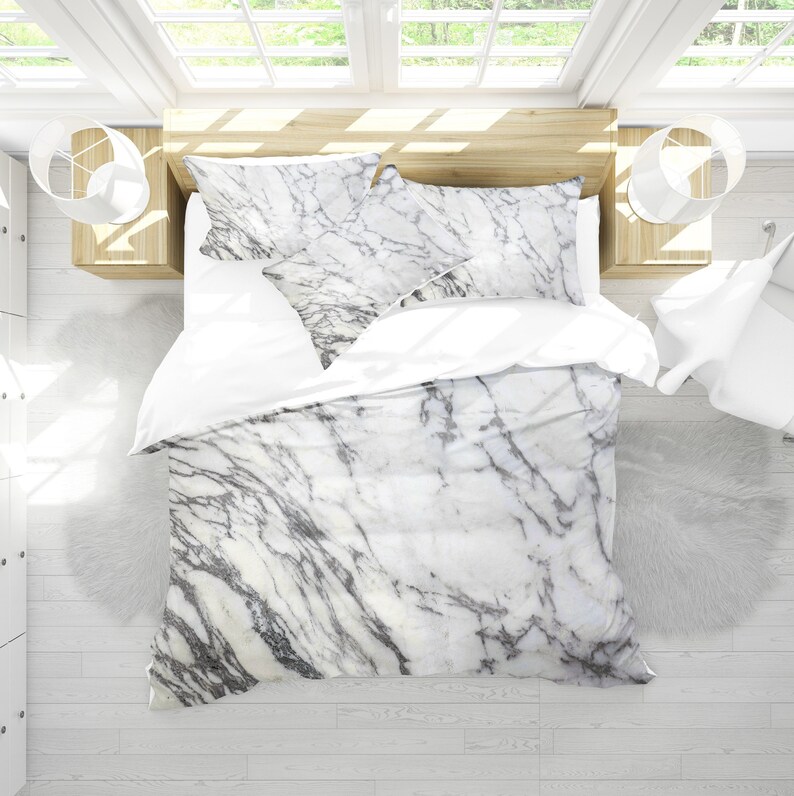 Marble Bedding Set Duvet Cover Pillow Case King