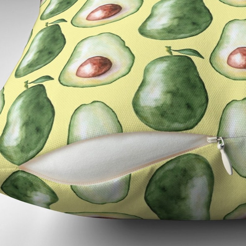 avocado cushion fluffy