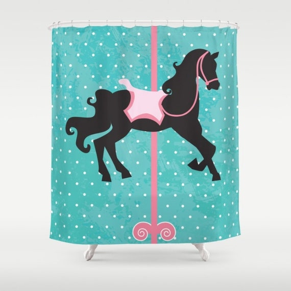 Cheval à bascule tissu rideau de douche, rideau de douche enfants ... Cheval à bascule tissu rideau de douche, rideau de douche enfants ...