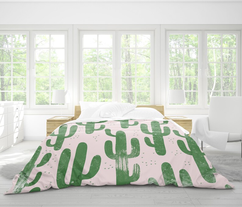 Cactus comforter cactus bedding cactus bed cover cactus Etsy