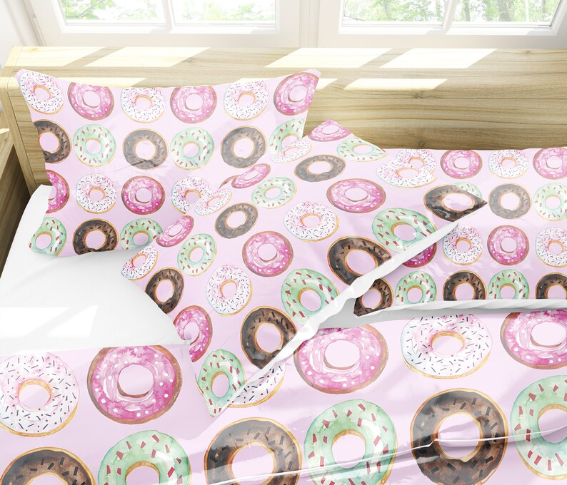 Donut Duvet Cover Donut Duvet Bedding Duvet Cover Dorm Etsy