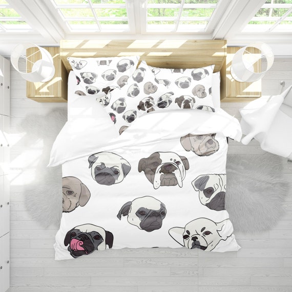 Bedding Home Garden Dog My Side Duvet Cover Set Soft Twin Queen