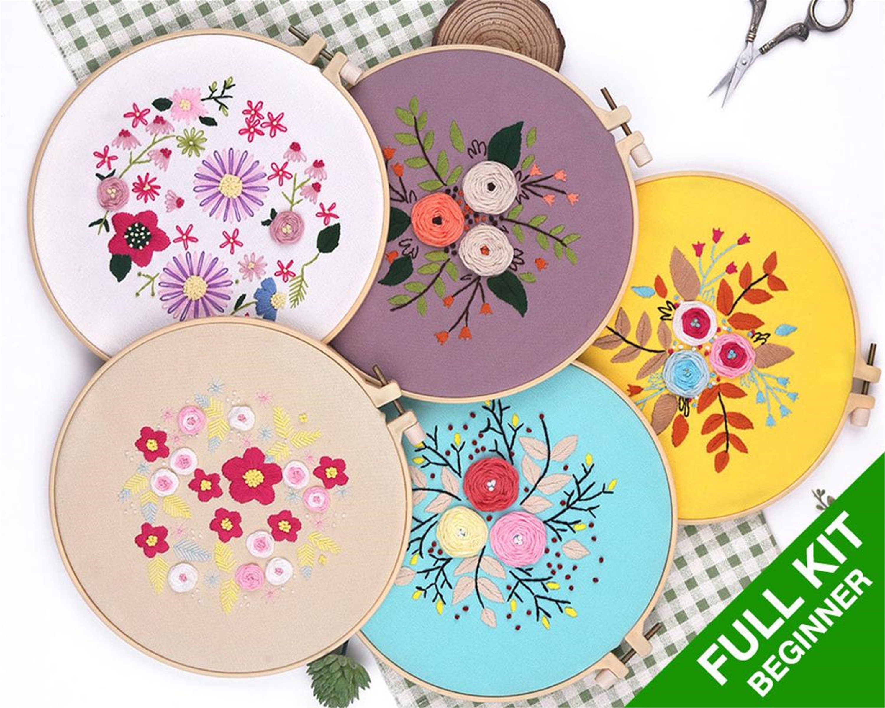 Floral embroidery kitfemale growthmodern embroidery kits for  etsy Floral embroidery kitfemale growthmodern embroidery kits for  etsy