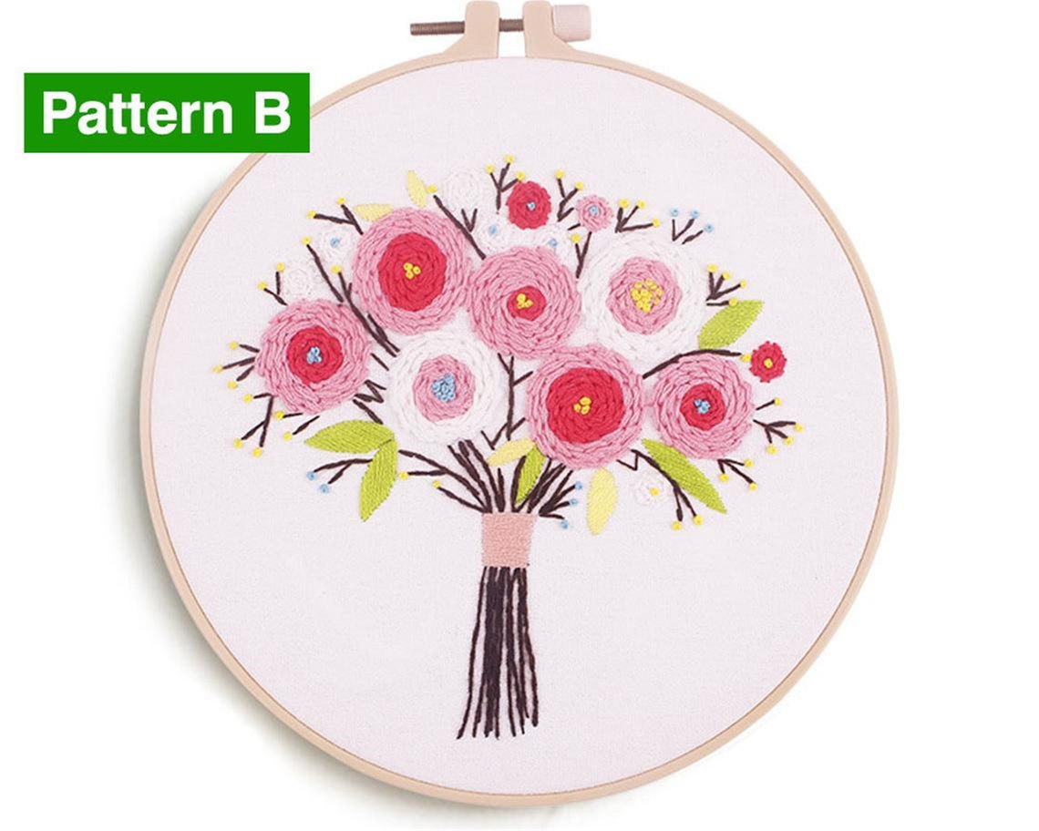 Embroidery Kit For Beginner Hand Embroidery Kit DIY Craft Etsy