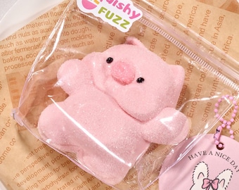 Chubby Piggy Taba Squishy - Adorably Squished and Ready to Hug, Adorable Stress Relief Toy, Handmade Funny Toys Gift, Animals Squishy, 110g