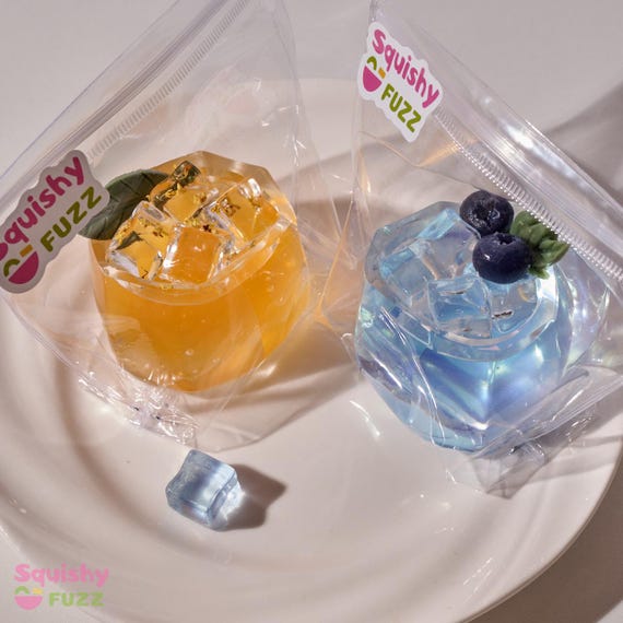 サンセット アイスドリンク タバ スクイーズ - ブルーベリーと