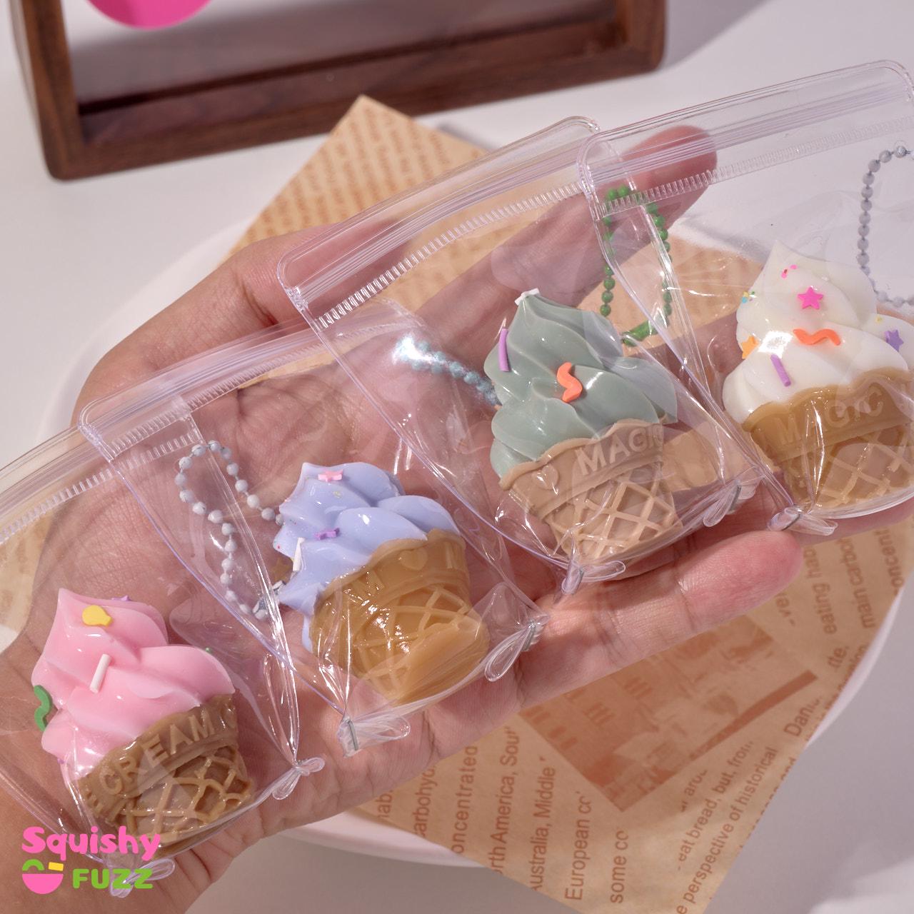 アイスクリームコーンスクイーズおもちゃ 手作り かわいいギフト