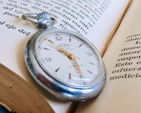 ANTIGUO RELOJ De BOLSILLO De Dama Revisado Y Funcionando Reloj Suizo Dogma Prima 15 De Rubis De Monja Vintage En Caja De Acero Etsy UK