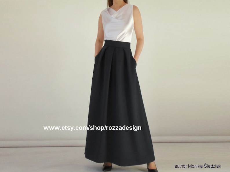 formal skirt with pockets