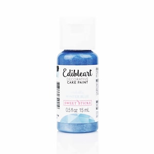 Winter Blue Metallic Edible Art Decorative Cake Paint 15 ml