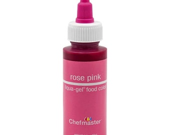 Chefmaster Rose Pink Liqua-Gel Food Color 2.3 oz