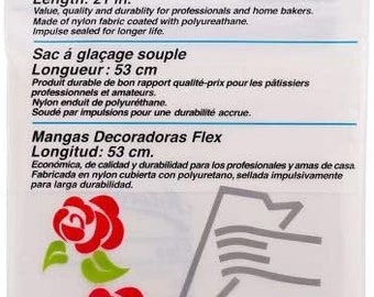 BEHAHAI 5-Pack Silicone Icing Bags – Reusable, Dishwasher Safe & Easy To Clean For Cake Decorating-250782