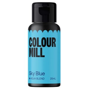 Sky Blue Aqua Blend Colour Mill Food Color 20ml