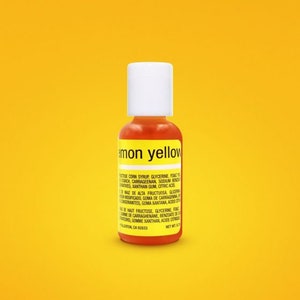 Chefmaster Lemon Yellow Liqua-Gel Food Color .70 oz