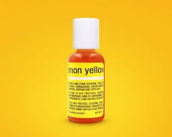 Chefmaster Lemon Yellow Liqua-Gel Food Color .70 oz