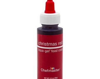 Chefmaster Xmas Red Liqua-Gel Food Color 2.3 oz