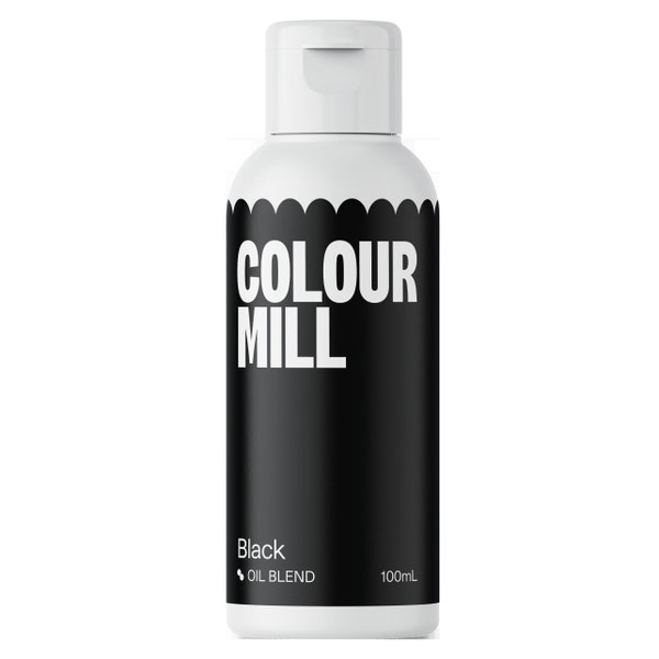 Black Colour Mill Oil-Based Food Color 100ml