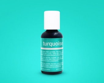 Chefmaster Turquoise Liqua-Gel Food Color .70 oz
