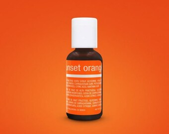 Chefmaster Sunset Orange Liqua-Gel Food Color .70 oz