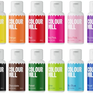 Colour Mill Set of 12 Oil-Based Food Color 20ml Bottles