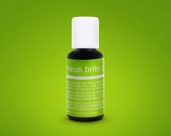 Chefmaster Neon Brite Green Liqua-Gel Food Color .70 oz