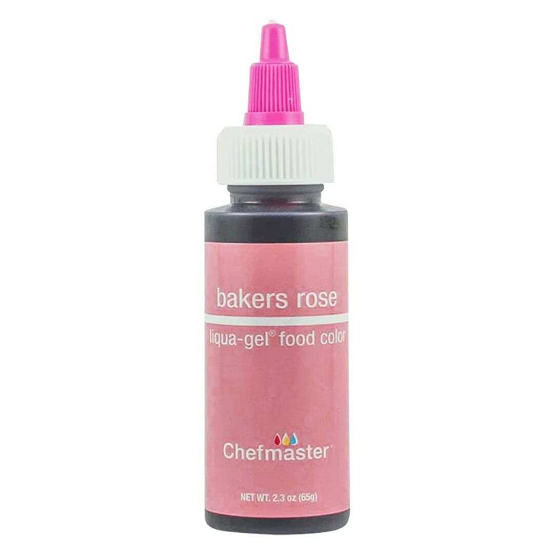Chefmaster Baker's Rose Liqua-gel Food Color 2.3 Oz - Etsy