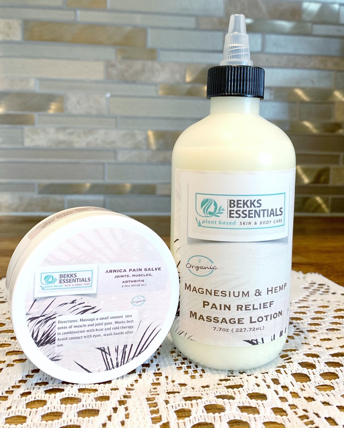 HEMP Magnesium Massage Body Lotion for Muscle Pain Nerve Etsy