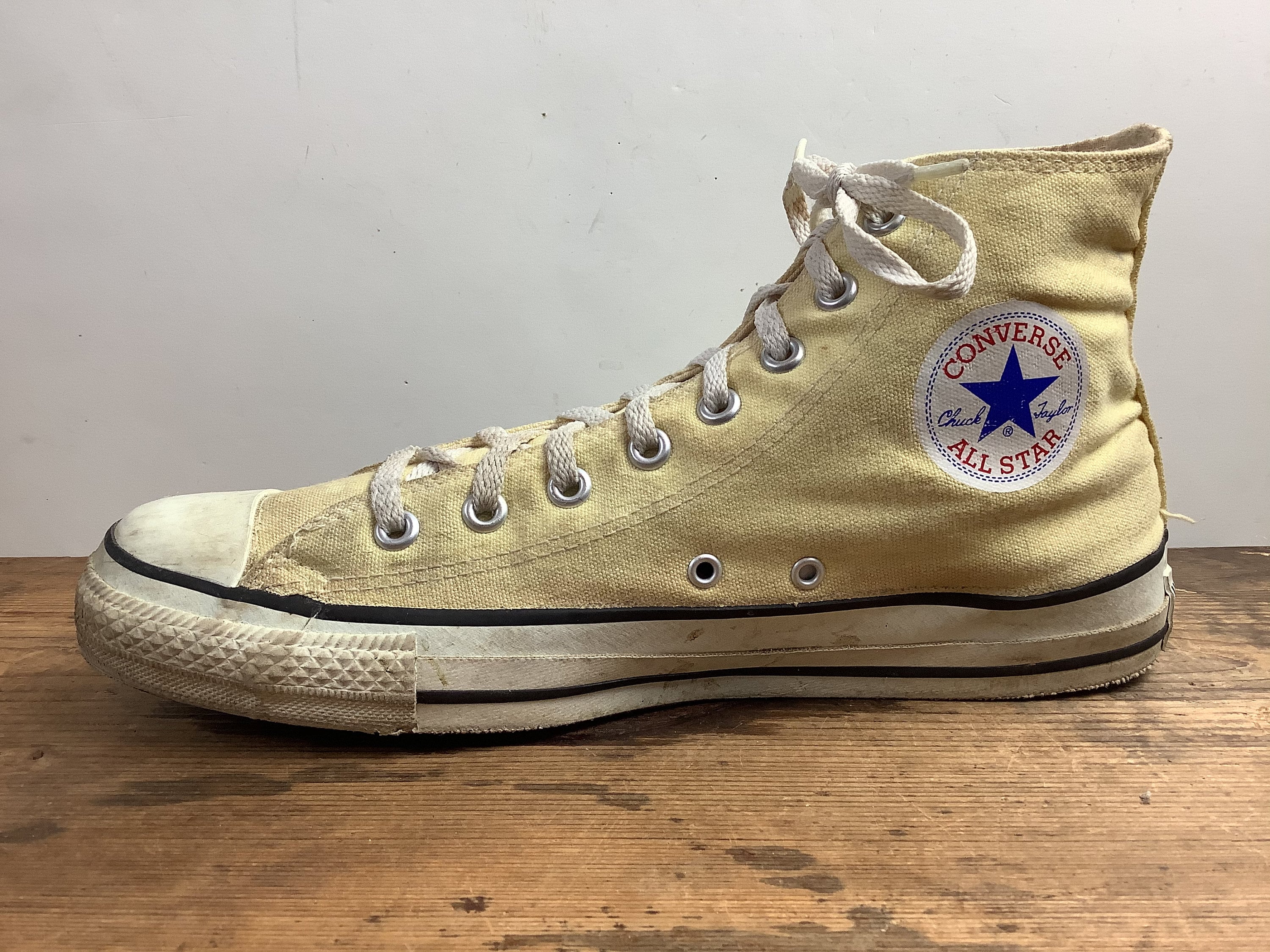 Empeorando Complacer vacante Size 10 1980s Converse Hi Top Sneakers Vintage Canvas - Etsy