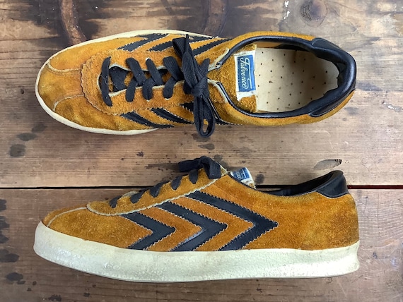 size 8, vintage Fulvence sneakers - 1970-80s rusty