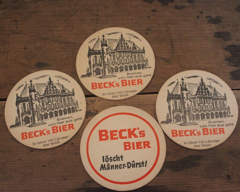 Set of 9 vintage beer coasters from the 1960s Oktoberfest Etsy