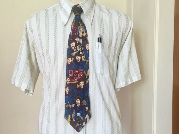 the wild, wild west, vintage 1990s SILK necktie -… - image 2