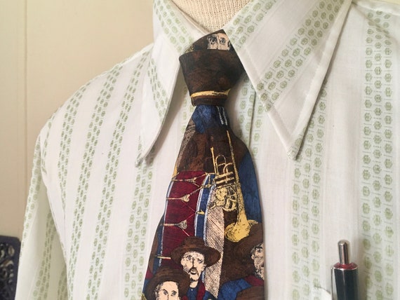 the wild, wild west, vintage 1990s SILK necktie -… - image 9