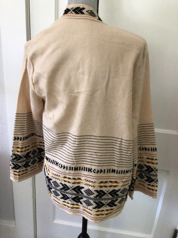 Vintage ethnic lightweight sweater/jacket - image 3