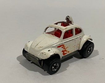 Vintage 1983 Hot Wheels White Blazing Bug Malaysia Diecast Car